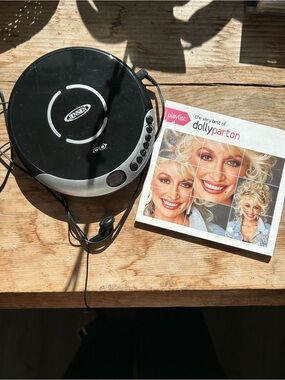 Portable CD Player with Dolly Parton CD